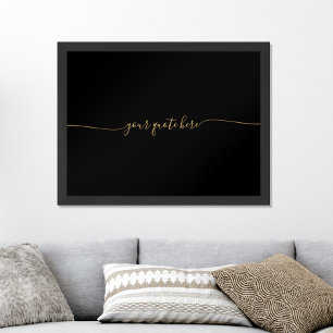 Poster Crie sua própria citação minimalista elegante