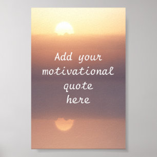 Poster Crie sua própria citação motivacional