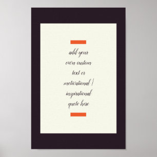 Poster Crie sua própria citação motivacional/inspiraciona