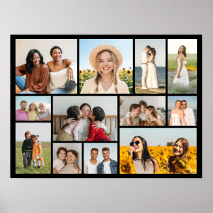 Poster Crie Sua Própria Colagem de 12 Fotos