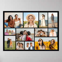 Poster Crie Sua Própria Colagem de 12 Fotos