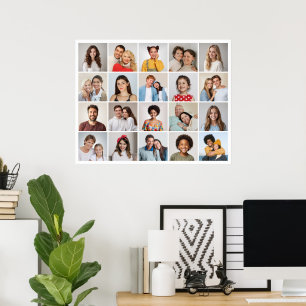 Poster Crie Sua Própria Colagem de 20 Fotos