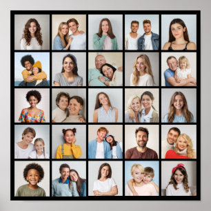 Poster Crie Sua Própria Colagem de 25 Fotos