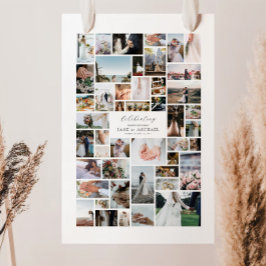 Poster Crie Sua Própria Colagem de 46 Fotos