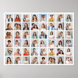 Poster Crie Sua Própria Colagem de 48 Fotos