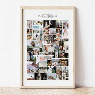 Poster Crie Sua Própria Colagem de 66 Fotos