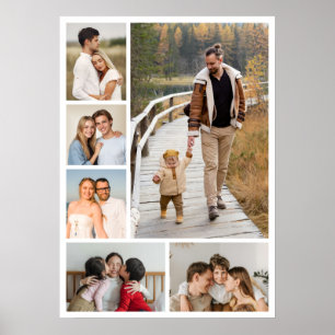 Poster Crie Sua Própria Colagem de 6 Fotos