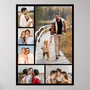 Poster Crie Sua Própria Colagem de 6 Fotos