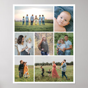 Poster Crie Sua Própria Colagem de 7 Fotos