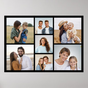 Poster Crie Sua Própria Colagem de 7 Fotos