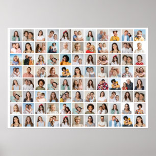 Poster Crie Sua Própria Colagem de 88 Fotos