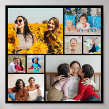 Crie sua própria colagem de 8 fotos