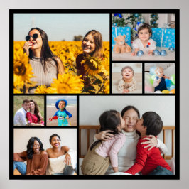 Poster Crie Sua Própria Colagem de 8 Fotos