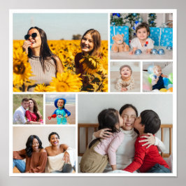 Poster Crie Sua Própria Colagem de 8 Fotos