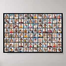 Poster Crie Sua Própria Colagem de 96 Fotos