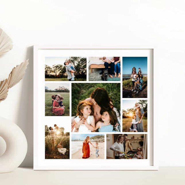 Poster Crie Sua Própria Colagem de 9 Fotos (Criador carregado)