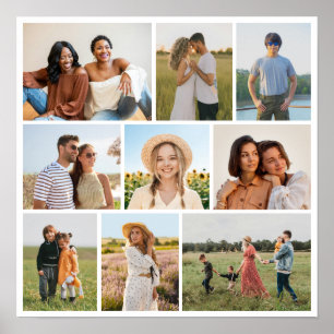 Poster Crie Sua Própria Colagem de 9 Fotos