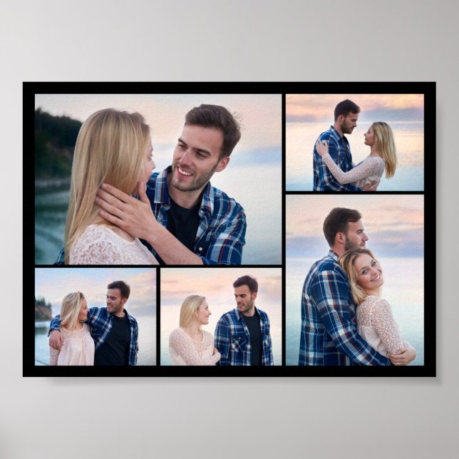 Poster Crie sua própria colagem de fotos (Frente)