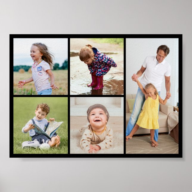 Poster Crie sua própria colagem de fotos (Frente)