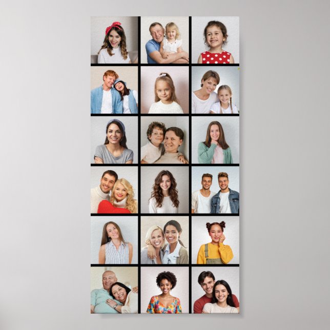 Poster Crie Sua Própria Colagem De Fotos 18 (Frente)