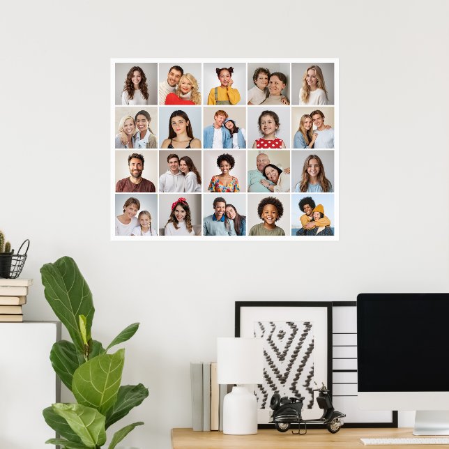 Poster Crie sua própria colagem de fotos 20 (Escritório em casa)