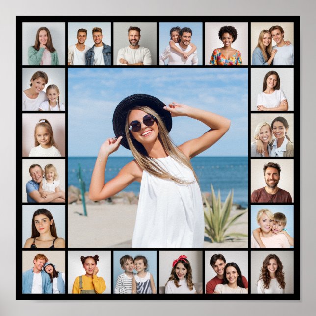 Poster Crie sua própria colagem de fotos 21 (Frente)