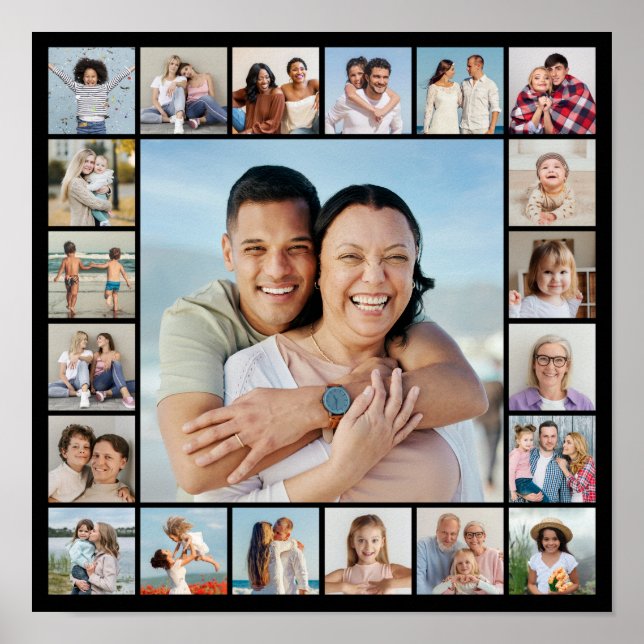 Poster Crie sua própria colagem de fotos 21 (Frente)