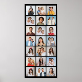 Poster Crie Sua Própria Colagem de Fotos 21 Cor Editável