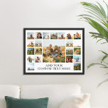 Poster Crie Sua Própria Colagem De Fotos 22<br><div class="desc">Crie seu próprio poster de colagem personalizada de fotos,  com 22 fotos favoritas e texto personalizado.</div>