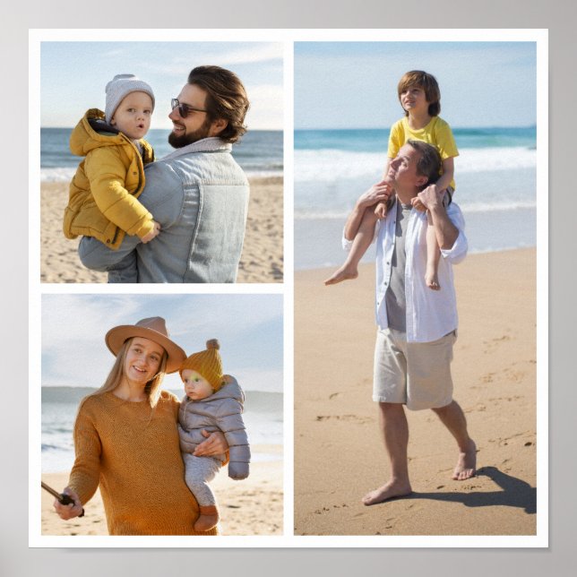 Poster Crie sua própria colagem de fotos 3 (Frente)