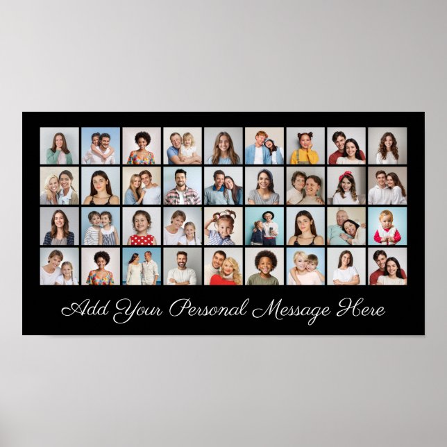 Poster Crie Sua Própria Colagem De Fotos 36 (Frente)