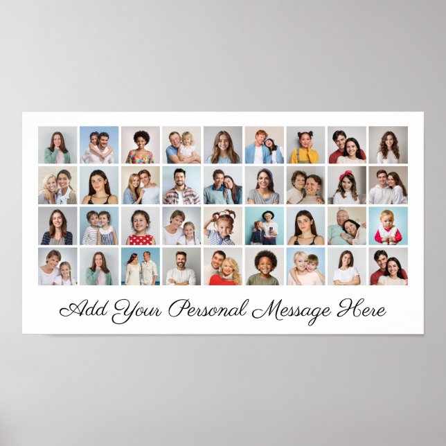 Poster Crie Sua Própria Colagem De Fotos 36 (Frente)