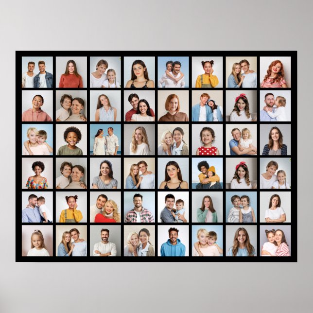 Poster Crie Sua Própria Colagem De Fotos 48 (Frente)