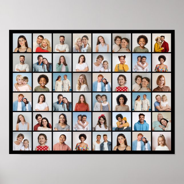 Poster Crie Sua Própria Colagem De Fotos 48 (Frente)