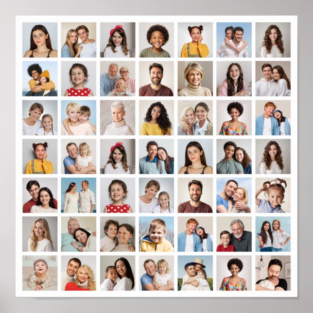 Poster Crie Sua Própria Colagem De Fotos 49 (Frente)