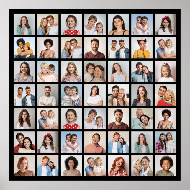 Poster Crie Sua Própria Colagem De Fotos 49 (Frente)