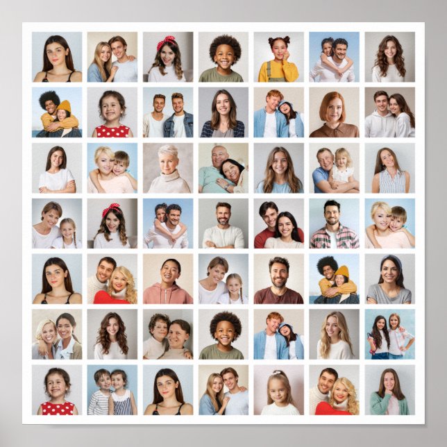 Poster Crie Sua Própria Colagem De Fotos 49 (Frente)