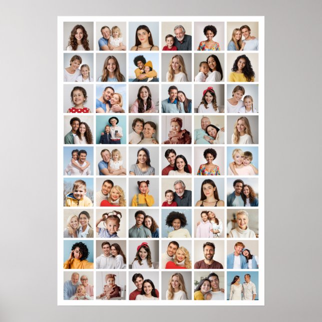 Poster Crie Sua Própria Colagem De Fotos 54 (Frente)