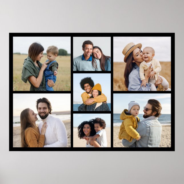 Poster Crie sua própria colagem de fotos 7 (Frente)
