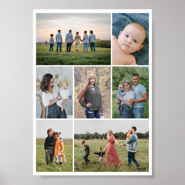 Poster Crie sua própria colagem de fotos 7 (Frente)