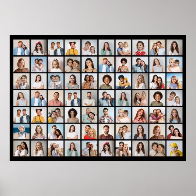 Poster Crie sua própria colagem de fotos 70 (Frente)