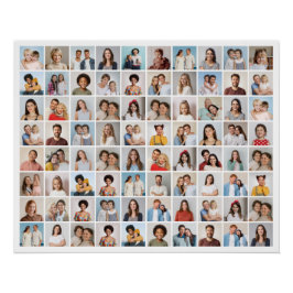 Pôster Crie Sua Própria Colagem De Fotos 80