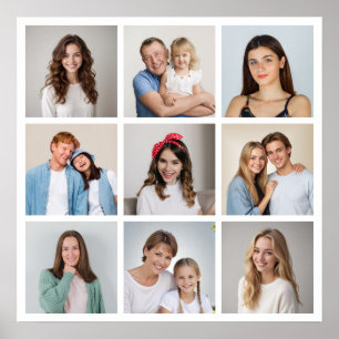 Poster Crie sua própria colagem de fotos de 9