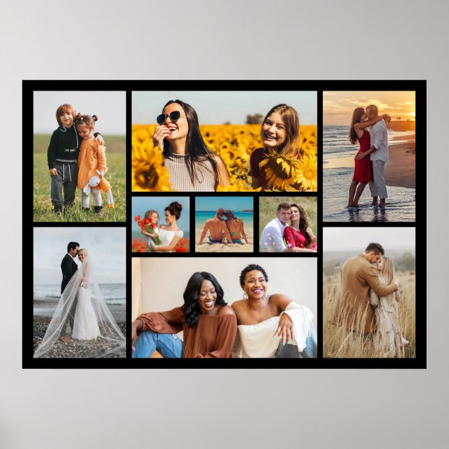 Poster Crie sua própria colagem de fotos de 9 (Frente)