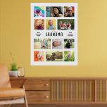 Poster Crie sua própria colagem de fotos de avós grande<br><div class="desc">A Colagem de Fotos Poster personalizada Cria um presente animador que os avós irão cultivar para sempre com a nossa Colagem de Fotos Personalizada do Poster. Este conselho maravilhosamente permite que você transforme 12 das suas fotos familiares favoritas em uma única marca, celebrando o vínculo especial entre entes queridos. Recursos:...</div>