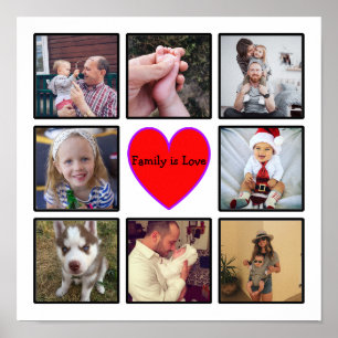 Poster Crie Sua Própria Colagem Personalizada De Fotos Co