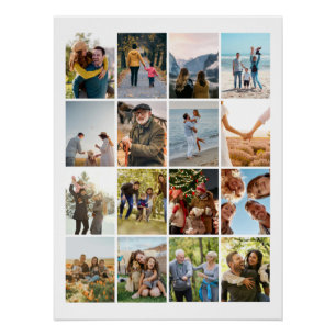 Pôster Crie sua própria coleção de fotos personalizada 16