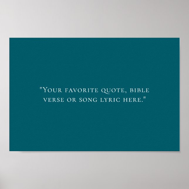 Poster Crie sua própria cotação (Frente)