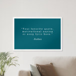 Poster Crie sua própria cotação<br><div class="desc">Crie sua própria citação personalizada de arte poster. Possui tipografia minimalista de máquina de escrever.</div>