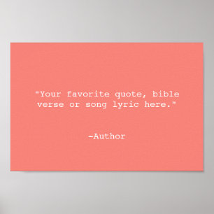 Poster Crie sua própria cotação